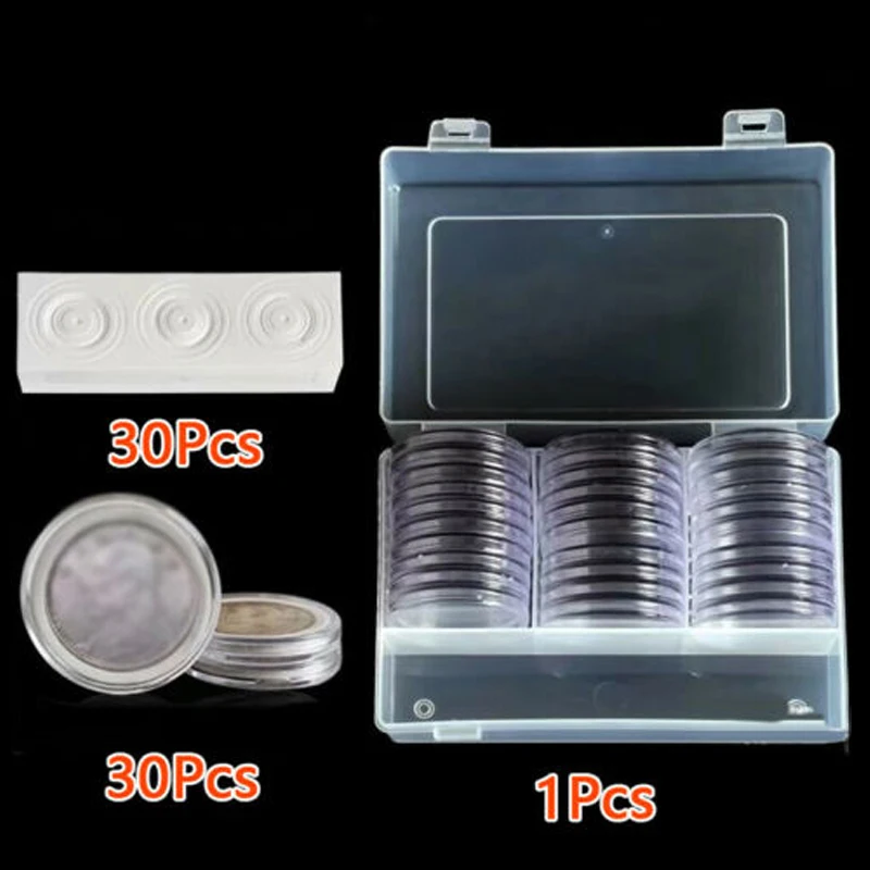 Durable High Quality Coin Storage Box Medals Transparent Organizer Plastic Protective Protector Reusable Round
Durable High Quality Coin Storage Box Medals Transparent Organizer Plastic Protective Protector Reusable Round