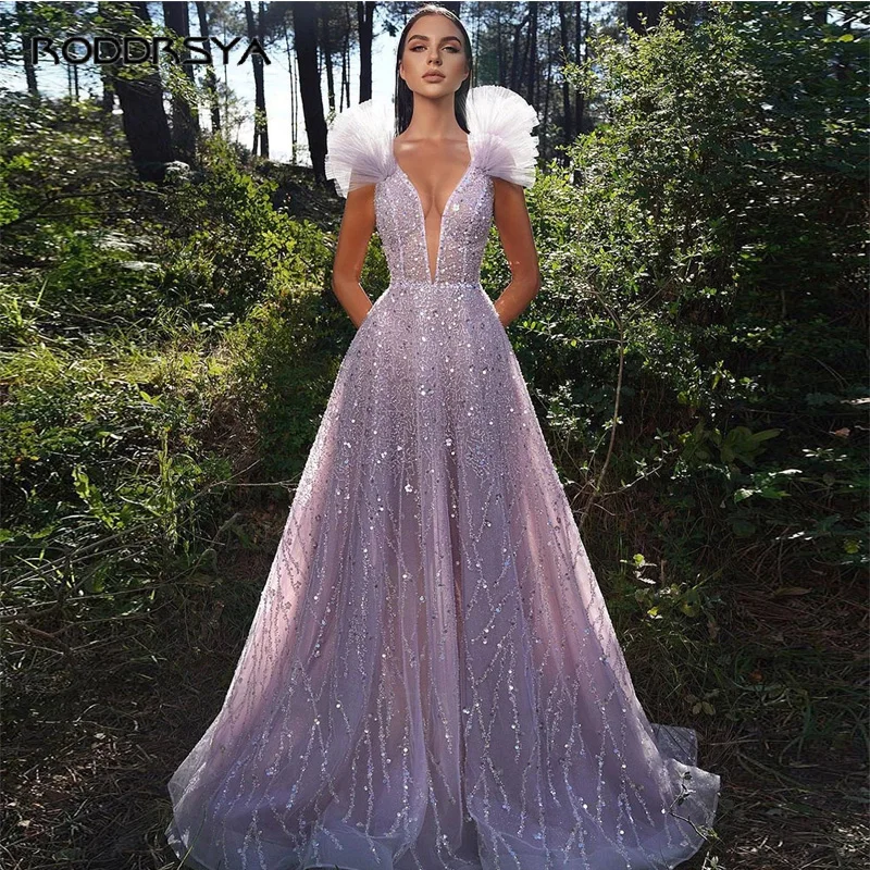 Gorgeous Beading Long Shiny Tulle Prom Gowns Sequined Deep V-Neck Evening Party Dresses For Women Formal Glitter 2022 Pageant
Gorgeous Beading Long Shiny Tulle Prom Gowns Sequined Deep V-Neck Evening Party Dresses For Women Formal Glitter 2022 Pageant