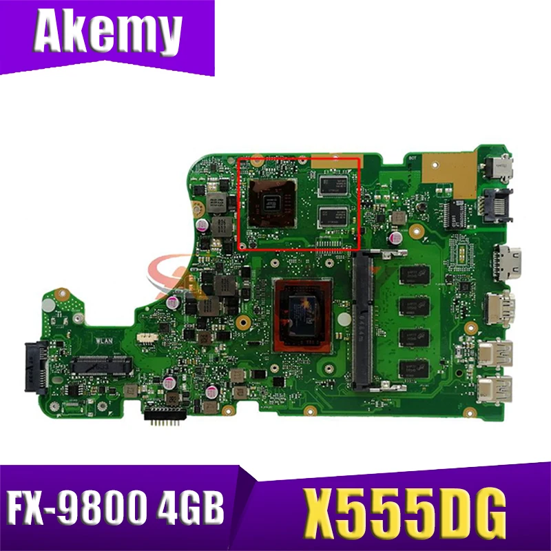 X555DG laptop mainboard with FX-9800 4GB RAM For Asus X555YI X555D A555D X555Y X555DG notebook motherboard tested full 100%
X555DG laptop mainboard with FX-9800 4GB RAM For Asus X555YI X555D A555D X555Y X555DG notebook motherboard tested full 100%