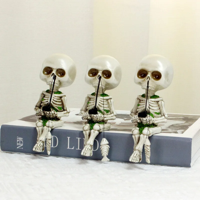 Halloween Skeleton Fishing Figurine Resin Statue Sculpture Ornament Crafts For Indoor Outdoor Garden Yard Party Decor
Halloween Skeleton Fishing Figurine Resin Statue Sculpture Ornament Crafts For Indoor Outdoor Garden Yard Party Decor