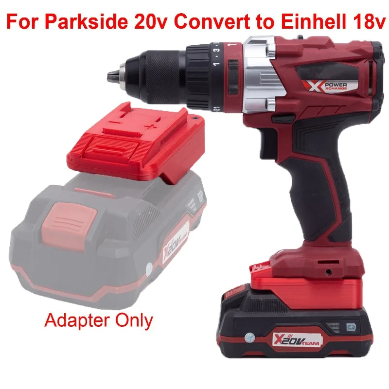 Battery Converter for Lidl Parkside X20V Battery to Einhell X-Change/Ozito 18V Li-Ion Tool Battery Adapter Power Tool Accessory
Battery Converter for Lidl Parkside X20V Battery to Einhell X-Change/Ozito 18V Li-Ion Tool Battery Adapter Power Tool Accessory