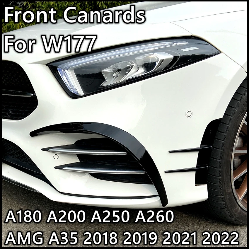 2X Glossy Black Car Front Bumper Splitter Spoiler Canard Decoration Trims For Mercedes Benz W177 A-Class A260 A35 AMG 2019 2020
2X Glossy Black Car Front Bumper Splitter Spoiler Canard Decoration Trims For Mercedes Benz W177 A-Class A260 A35 AMG 2019 2020