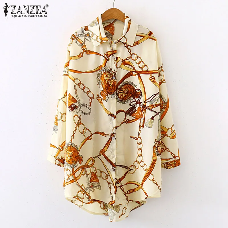 ZANZEA Spring Vintage Floral Printed Shirt Women Lapel Neck Long Sleeve Blouse Bohemian Holiday Long Tops Casual Loose Blusas
ZANZEA Spring Vintage Floral Printed Shirt Women Lapel Neck Long Sleeve Blouse Bohemian Holiday Long Tops Casual Loose Blusas