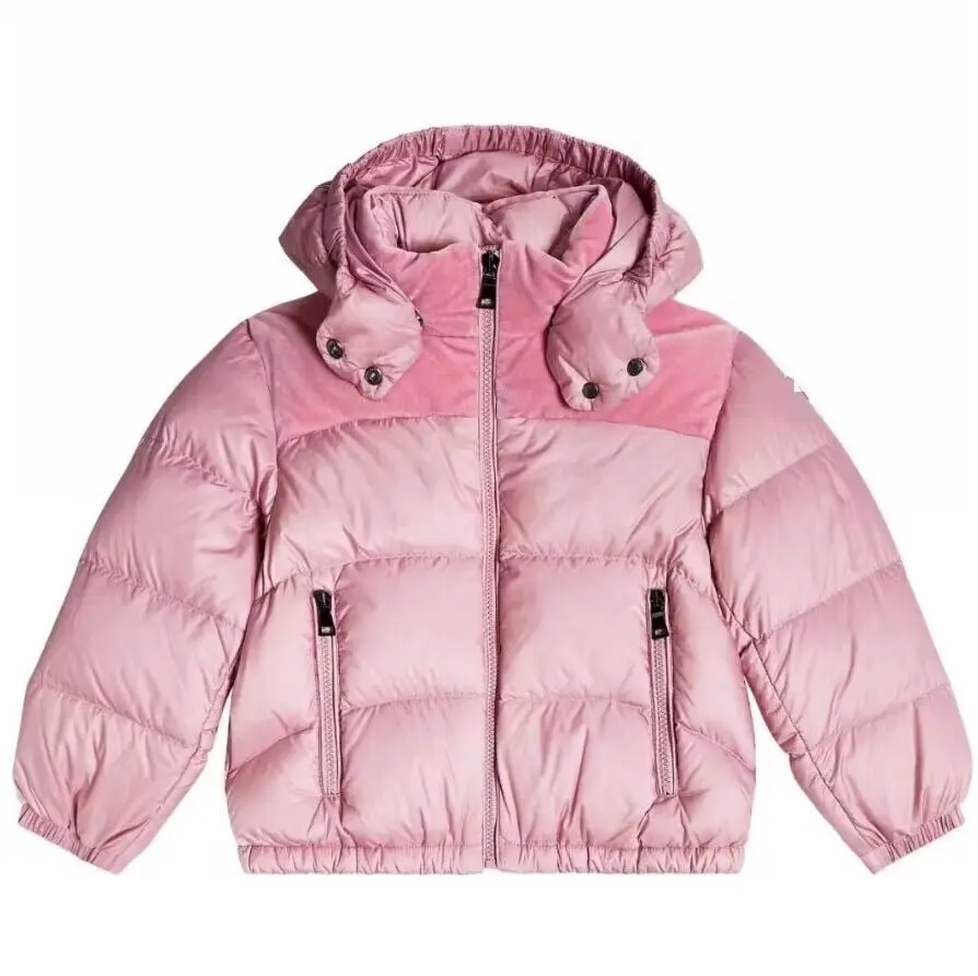 (New model pre-sale) MC children's velvet stitching pink and purple down jacket
(New model pre-sale) MC children's velvet stitching pink and purple down jacket