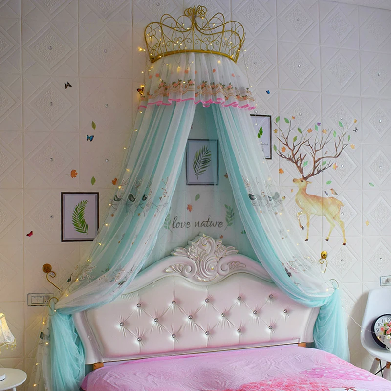 Bed Curtain Princess Gauze Home Mosquito Net veil one-piece Curtain Yarn Embroidery Wedding Decoration Valance Tent Crown Rack
Bed Curtain Princess Gauze Home Mosquito Net veil one-piece Curtain Yarn Embroidery Wedding Decoration Valance Tent Crown Rack