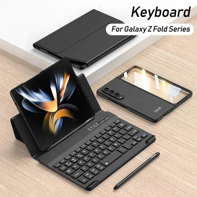 GKK кожаная складная клавиатура с подставкой для Samsung Galaxy Z Fold 2 3 4 Беспроводная Bluetooth клавиатура с твердым чехлом для телефона Fold4
GKK кожаная складная клавиатура с подставкой для Samsung Galaxy Z Fold 2 3 4 Беспроводная Bluetooth клавиатура с твердым чехлом для телефона Fold4