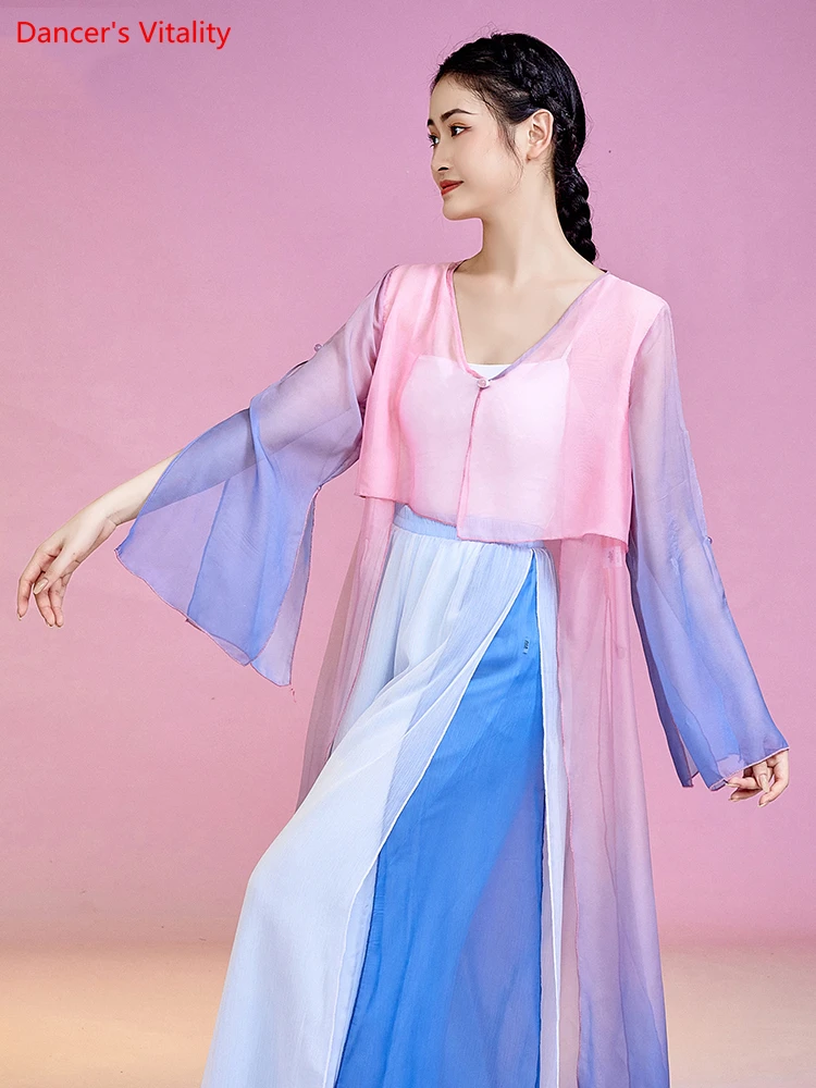 Belly Dancing Costume Female Adult Chiffon Flowing Sleeves Gauze Chinese Dance Wear Cosplay Stage Costumes Practice Clothes
Belly Dancing Costume Female Adult Chiffon Flowing Sleeves Gauze Chinese Dance Wear Cosplay Stage Costumes Practice Clothes