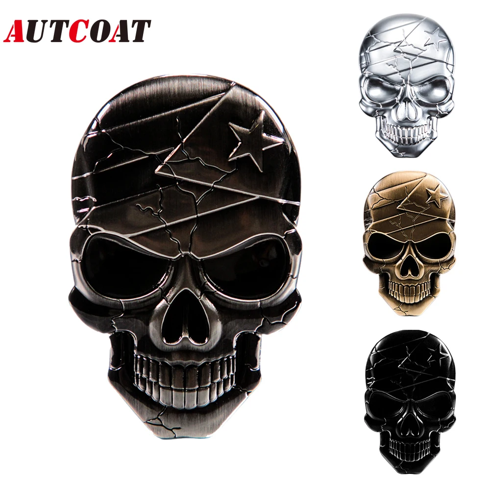 AUTCOAT 1Pcs 3D Metal Devil Skull Car Emblem Sticker Chrome Auto Badge Sticker Bumper Decal for Car SUV Truck Motorcycle
AUTCOAT 1Pcs 3D Metal Devil Skull Car Emblem Sticker Chrome Auto Badge Sticker Bumper Decal for Car SUV Truck Motorcycle