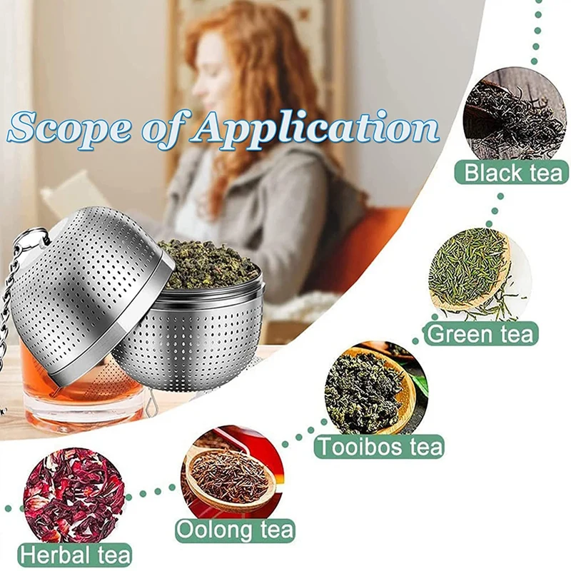 

Strainer, Steel Ball Stainless And Mesh Strainer, Tea For Tea, Spices Infuser, Tea Tea Most Cups Teapots And