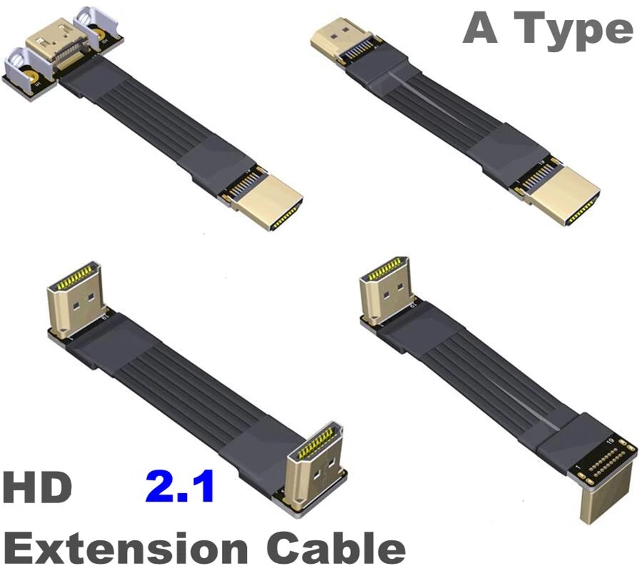 ADT New 2K 4K HD 2.1 Extension Cable Extender HD-V2.1 Adapter Male To Female FPV Flat Ribbon Shielded Cable For HDTV Video Cards
ADT New 2K 4K HD 2.1 Extension Cable Extender HD-V2.1 Adapter Male To Female FPV Flat Ribbon Shielded Cable For HDTV Video Cards