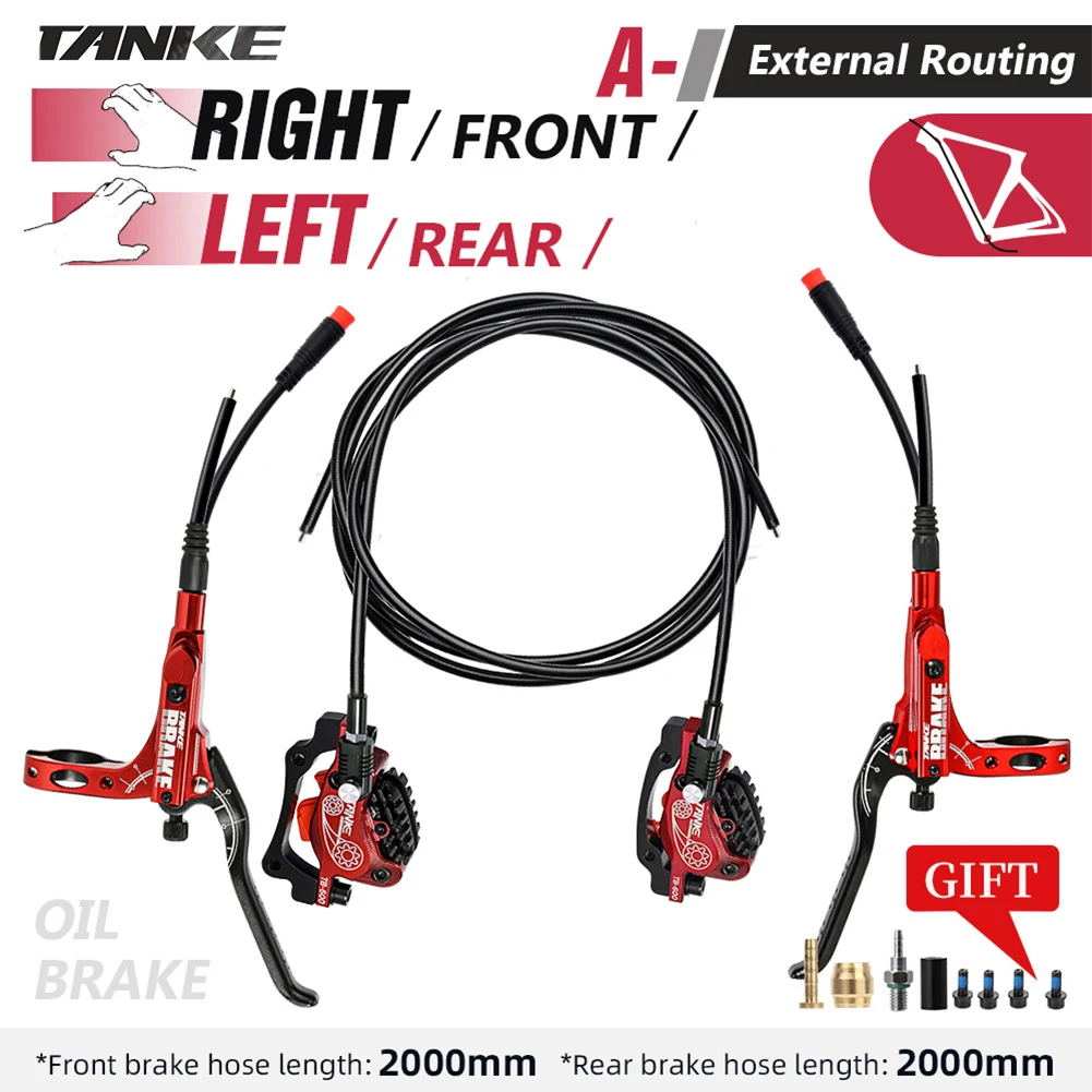 MTB 4 Piston TB-610-E Electric Disc Brake Electric Bicycle Scooter Power Off Bilateral Brake Oil Pressure Brakes High-strength
MTB 4 Piston TB-610-E Electric Disc Brake Electric Bicycle Scooter Power Off Bilateral Brake Oil Pressure Brakes High-strength