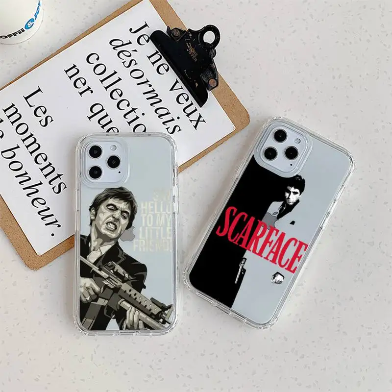 Прозрачный чехол Scarface для iPhone 11 12 Mini 13 14 Pro XS Max X 8 7 6s Plus 5 SE XR, 1983 дюйма 
Прозрачный чехол Scarface для iPhone 11 12 Mini 13 14 Pro XS Max X 8 7 6s Plus 5 SE XR, 1983 дюйма