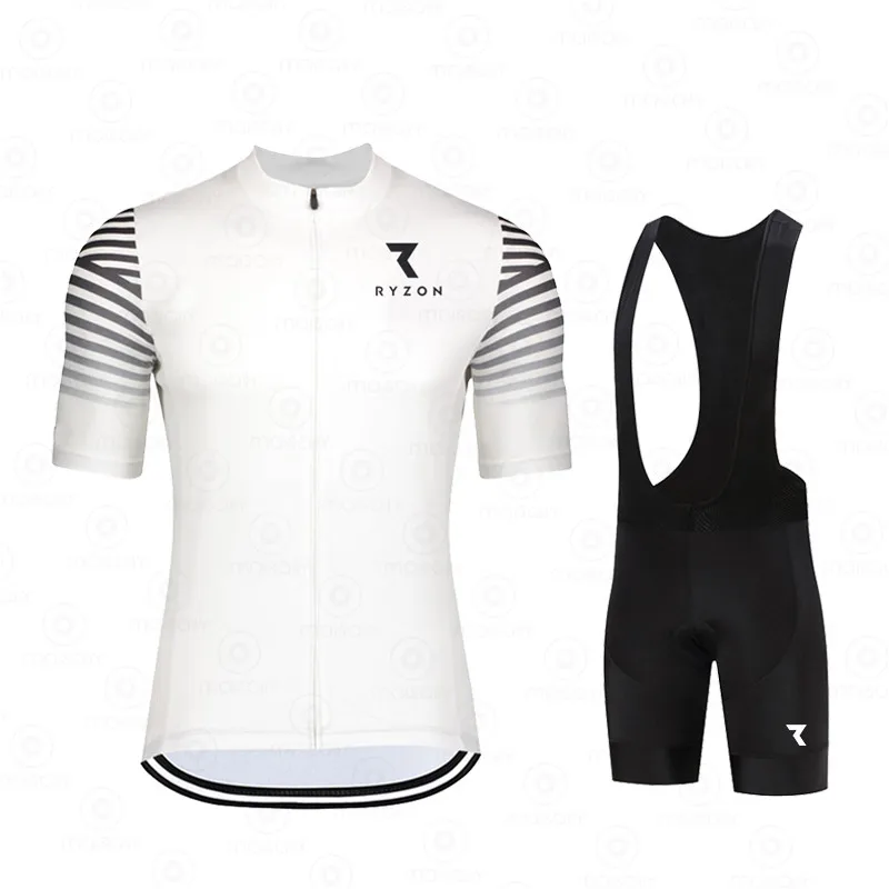 

RYZON women Summer Cycling Jersey set Bicycle Clothing Breathable Bike Shirts MTB Uniform Riding Bib Pants ropa ciclismo