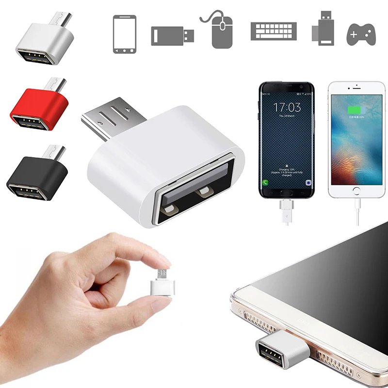 

Portable OTG Adapter Micro USB Male To USB 2.0 Female Adapters Android Phone Macbook Converters Samsung Xiaomi Connector 1pc