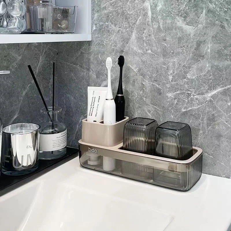 Toothbrush holder stand set simple makeup box shaving bathroom storage storage box white mouthwash cup toothpaste box
Toothbrush holder stand set simple makeup box shaving bathroom storage storage box white mouthwash cup toothpaste box