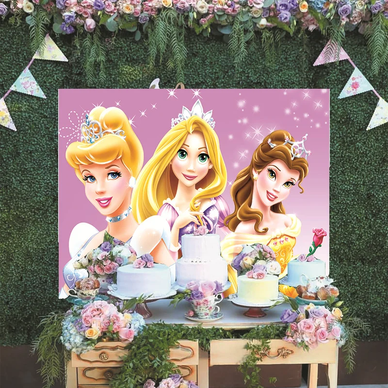 Tangled Rapunzel Beauty And The Beast Belle Princess Disney Custom Backdrop Happy Birthday Party Cartoon Decoration Background
Tangled Rapunzel Beauty And The Beast Belle Princess Disney Custom Backdrop Happy Birthday Party Cartoon Decoration Background