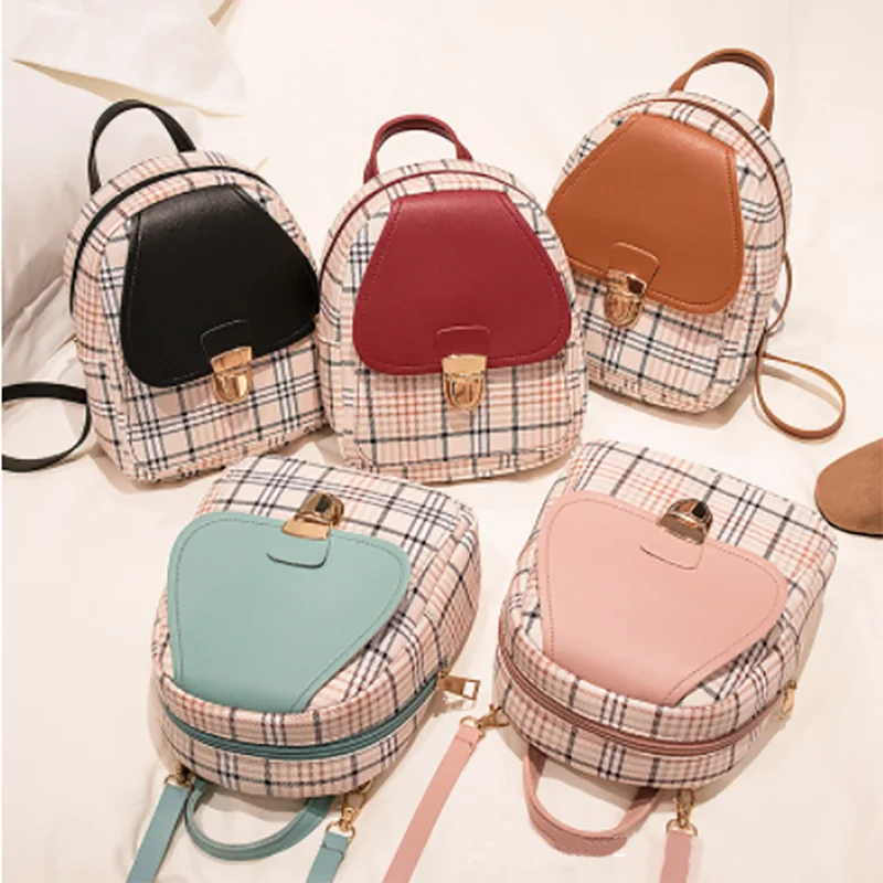 Mini Backpack Crossbody Bag For Teenage Girl Plaid Women Shoulder Phone Purse Korean Style New Trendy Female 2022
Mini Backpack Crossbody Bag For Teenage Girl Plaid Women Shoulder Phone Purse Korean Style New Trendy Female 2022