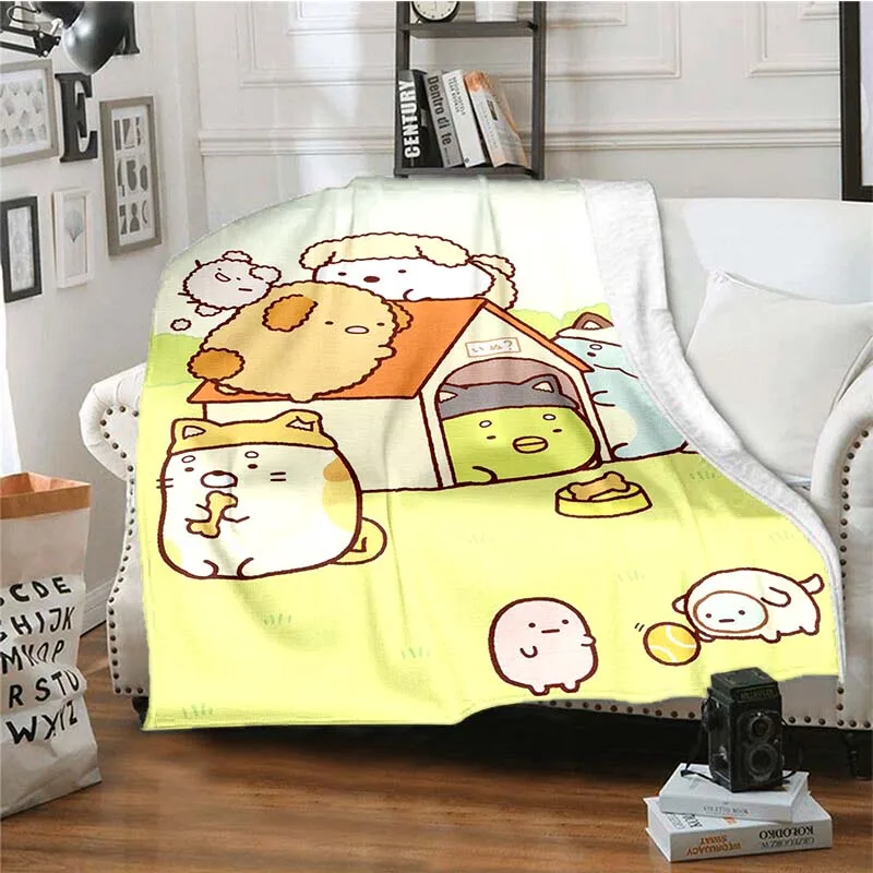 Sofa Covers Office Warm Blanket Cute Sumikko Gurashi Cartoon Flannel Throw Blanket Ultra Soft Thin Blanket Living Room Bedroom
Sofa Covers Office Warm Blanket Cute Sumikko Gurashi Cartoon Flannel Throw Blanket Ultra Soft Thin Blanket Living Room Bedroom