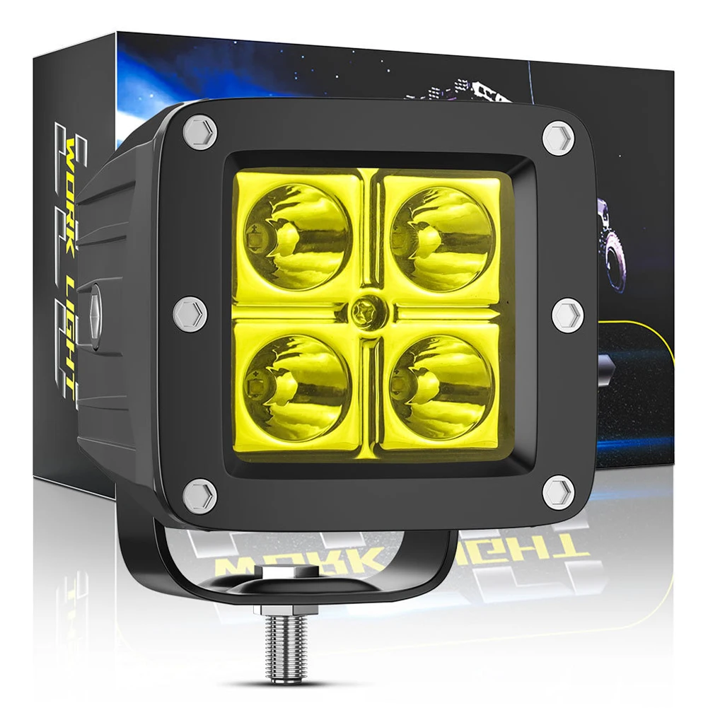 Car LED Work Light 4LED Small Square Light Wrangler Off-road Vehicle A-pillar Spotlight Spotlight Motorcycle Light DC9-30V 1200L
Car LED Work Light 4LED Small Square Light Wrangler Off-road Vehicle A-pillar Spotlight Spotlight Motorcycle Light DC9-30V 1200L