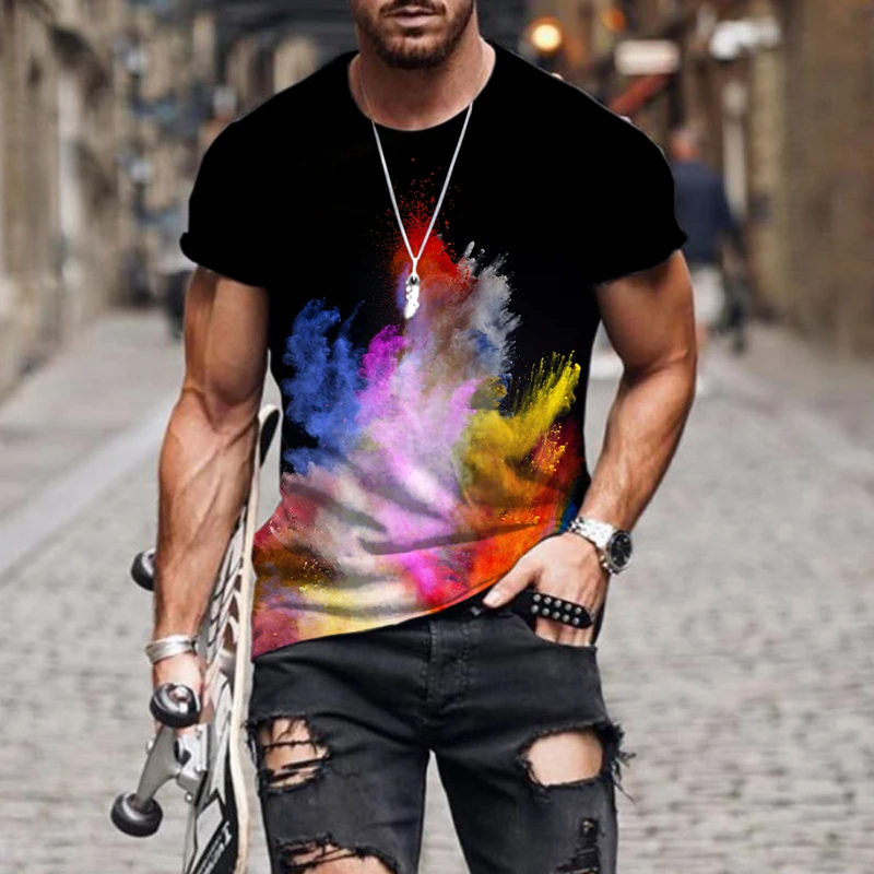 Men's T-shirts Speckled Tie Dye Pattern O Neck Oversized T-shirt 3D Printed 2022 New Tracksuit Luxury Hip-hop Short Sleeve Beach
Men's T-shirts Speckled Tie Dye Pattern O Neck Oversized T-shirt 3D Printed 2022 New Tracksuit Luxury Hip-hop Short Sleeve Beach