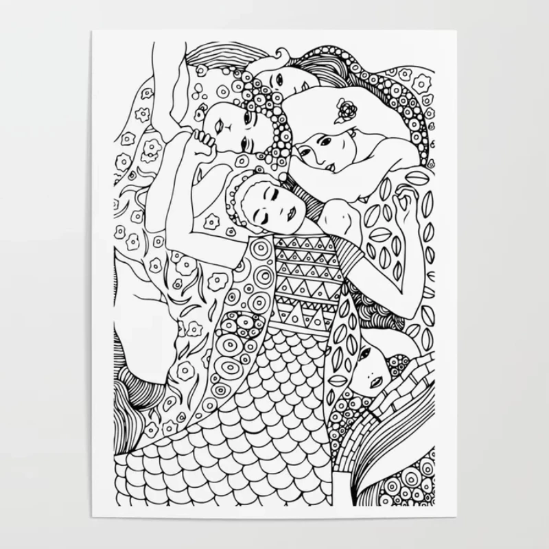 Canvas Hd Prints Pictures Gustav Klimt Maiden Wall Art Painting Home Decor Modular Black White Poster For Living Room No Frame
Canvas Hd Prints Pictures Gustav Klimt Maiden Wall Art Painting Home Decor Modular Black White Poster For Living Room No Frame