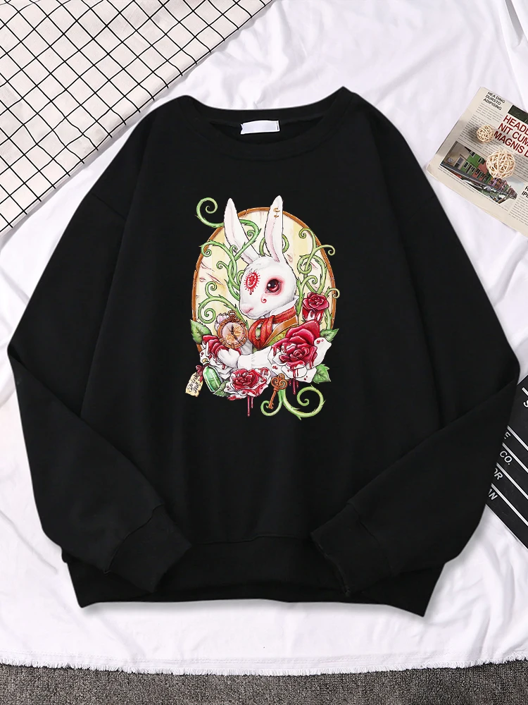 Cottagecore Rabbit Hole Comics Classic Printed Women Hooded Loose Creativity Pullover O-Neck Cool Tops Soft Sweatshirt For Women
Cottagecore Rabbit Hole Comics Classic Printed Women Hooded Loose Creativity Pullover O-Neck Cool Tops Soft Sweatshirt For Women