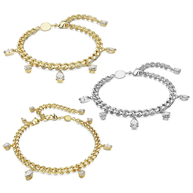 2023 Dextera Collection Same Style Bracelet and Anklet Mixed Cut White Crystal Trendy Confident Sparkling Women's Jewelry
2023 Dextera Collection Same Style Bracelet and Anklet Mixed Cut White Crystal Trendy Confident Sparkling Women's Jewelry