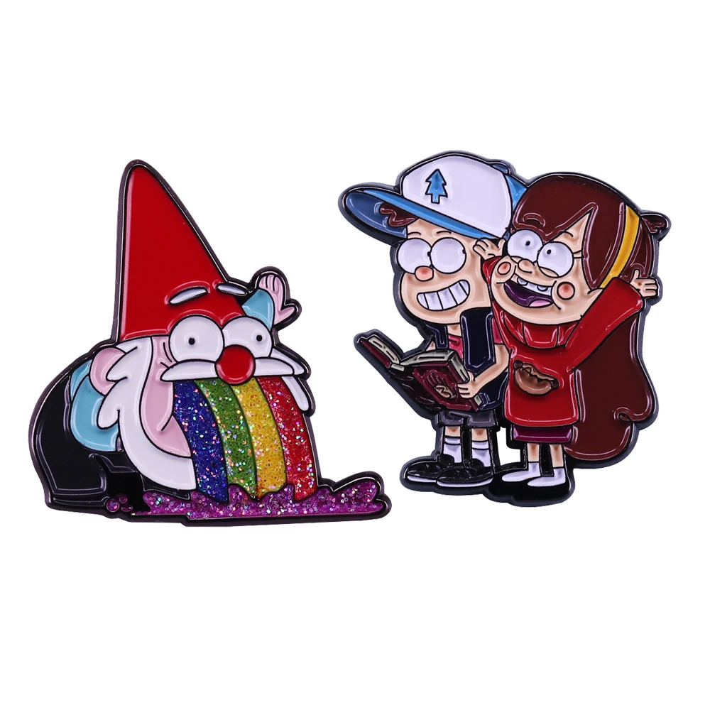 Gravity Falls Rainbow Anime Icons Enamel Pins Badge for Backpack Collar Lapel Pin Hat Jewelry Birthday Gifts for Friends
Gravity Falls Rainbow Anime Icons Enamel Pins Badge for Backpack Collar Lapel Pin Hat Jewelry Birthday Gifts for Friends