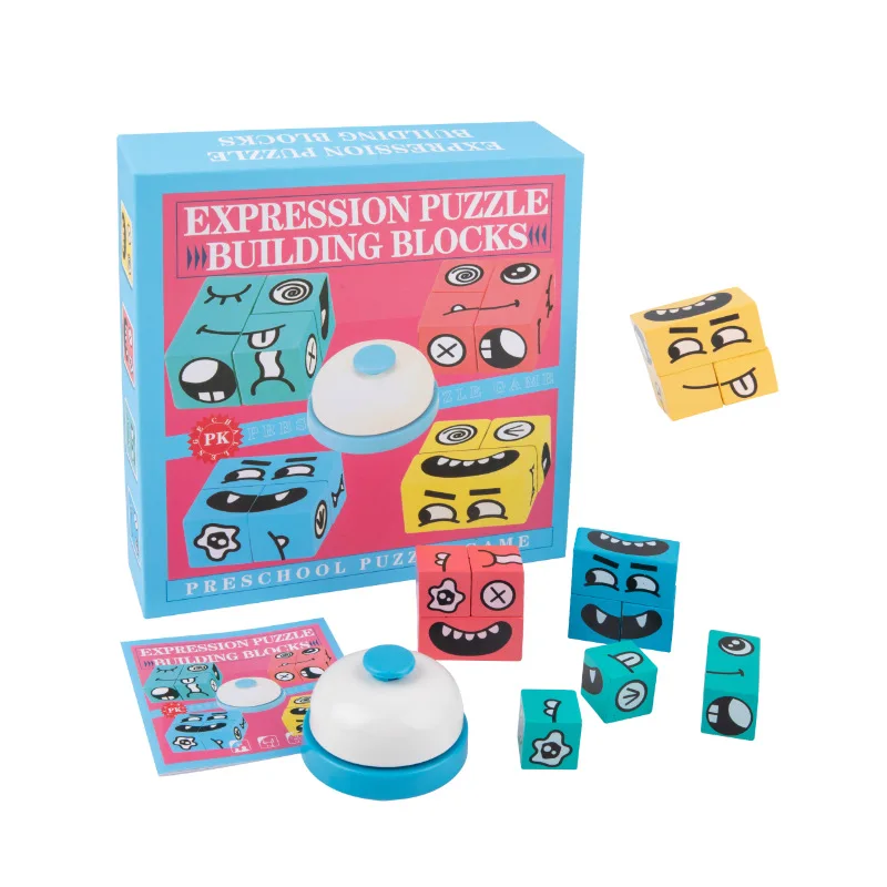 Relieve Stress Fingertip Toys Face-changing Building Blocks Parent-child Interactive Board Games Wooden Educational Toys
Relieve Stress Fingertip Toys Face-changing Building Blocks Parent-child Interactive Board Games Wooden Educational Toys