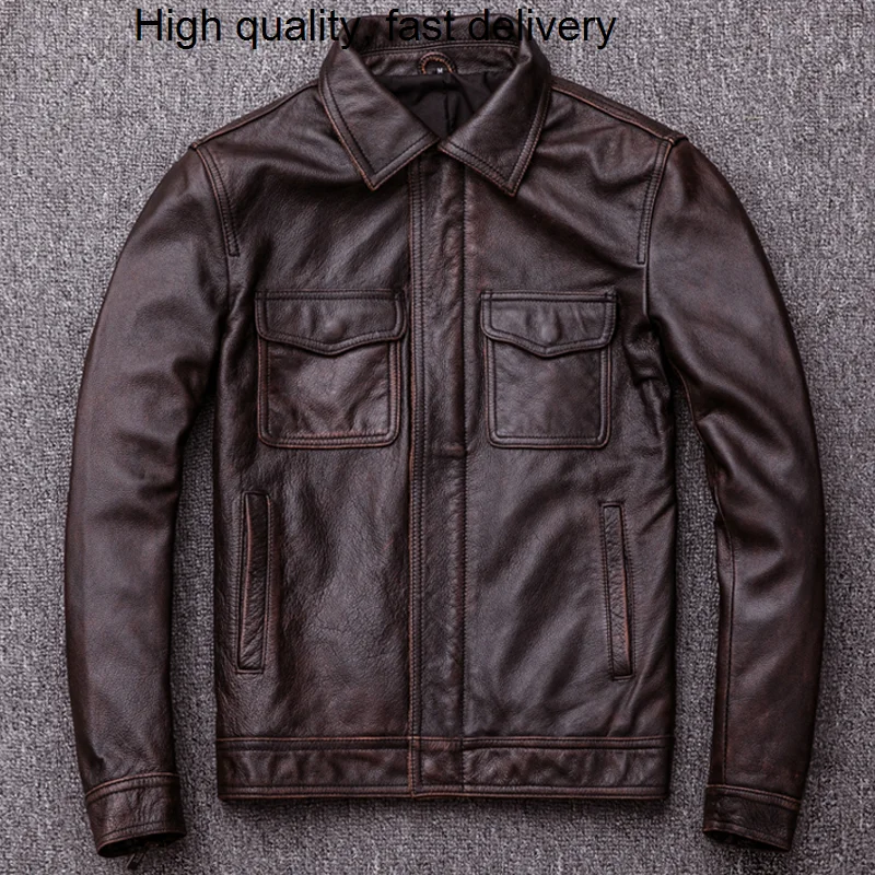 Cow Quality Italy Leather Jacket and Coat Men Oversized 5XL Plus Size Genuine Leather Coat Winter Padded Cotton Overcoats A700
Cow Quality Italy Leather Jacket and Coat Men Oversized 5XL Plus Size Genuine Leather Coat Winter Padded Cotton Overcoats A700