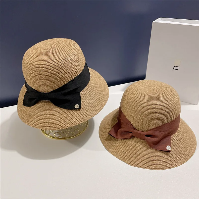 French Vintage Costume Hat Female Chun Xia Bowknot Straw Fisherman Hat Sunscreen Beach Hat Hat Fashion Elegant Art Wind Caps
French Vintage Costume Hat Female Chun Xia Bowknot Straw Fisherman Hat Sunscreen Beach Hat Hat Fashion Elegant Art Wind Caps