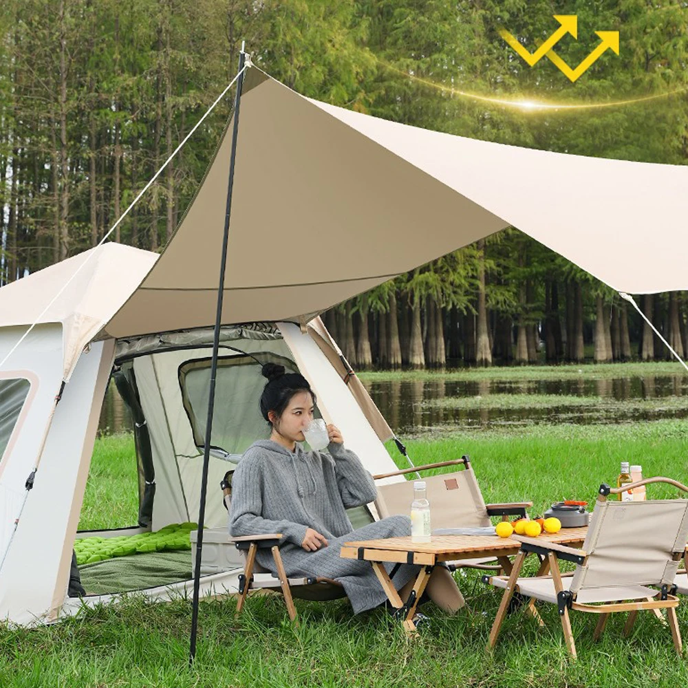Large Space Camping Tent Self-driving Travel Automatic Quick-opening Tent Rainproof Tent Fishing Sunshine Shelter with Canopy
Large Space Camping Tent Self-driving Travel Automatic Quick-opening Tent Rainproof Tent Fishing Sunshine Shelter with Canopy