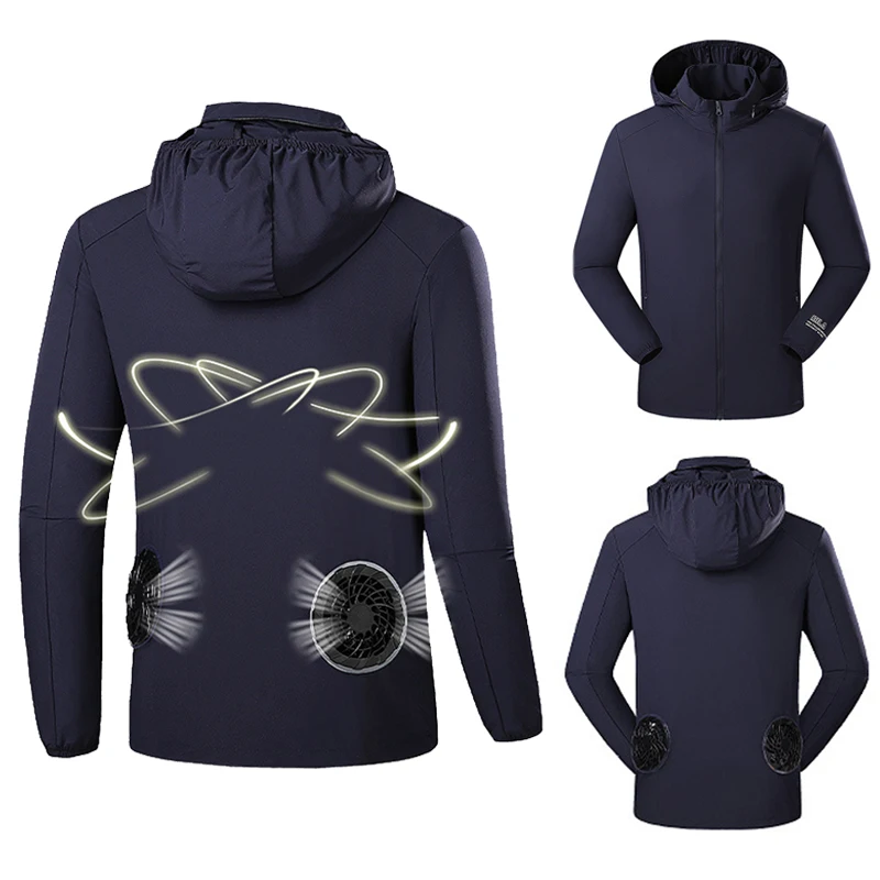Summer Fans Cooling Jackets Men Women USB Air Conditioning Coat Ice Fan Hiking Hooded Cool Sun-Protective Fishing Clothes NC137
Summer Fans Cooling Jackets Men Women USB Air Conditioning Coat Ice Fan Hiking Hooded Cool Sun-Protective Fishing Clothes NC137
