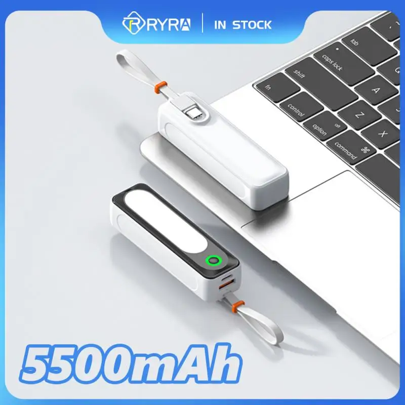 Внешний аккумулятор RYRA на 5000 мА · ч с кабелем Type-C и светодиодной подсветкой
Внешний аккумулятор RYRA на 5000 мА · ч с кабелем Type-C и светодиодной подсветкой