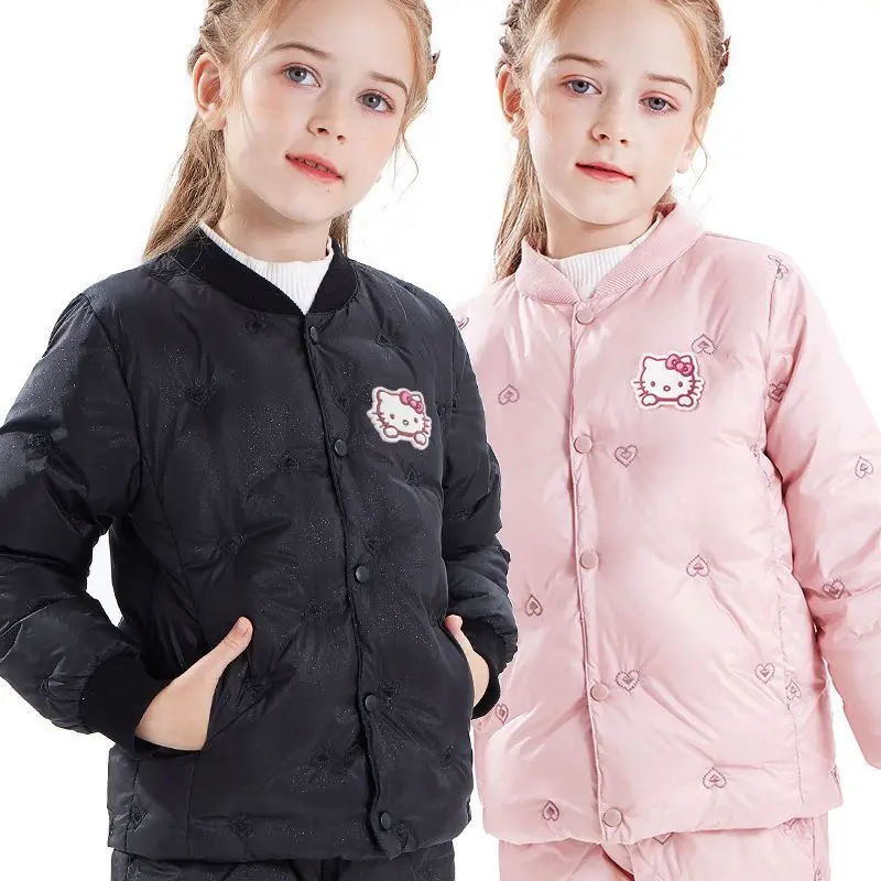 Sanrios аниме Hellokitty зимняя куртка на белом утином пуху для девочек мультфильм милый студент легкая тонкая теплая куртка для детей Рождественский подарок
Sanrios аниме Hellokitty зимняя куртка на белом утином пуху для девочек мультфильм милый студент легкая тонкая теплая куртка для детей Рождественский подарок