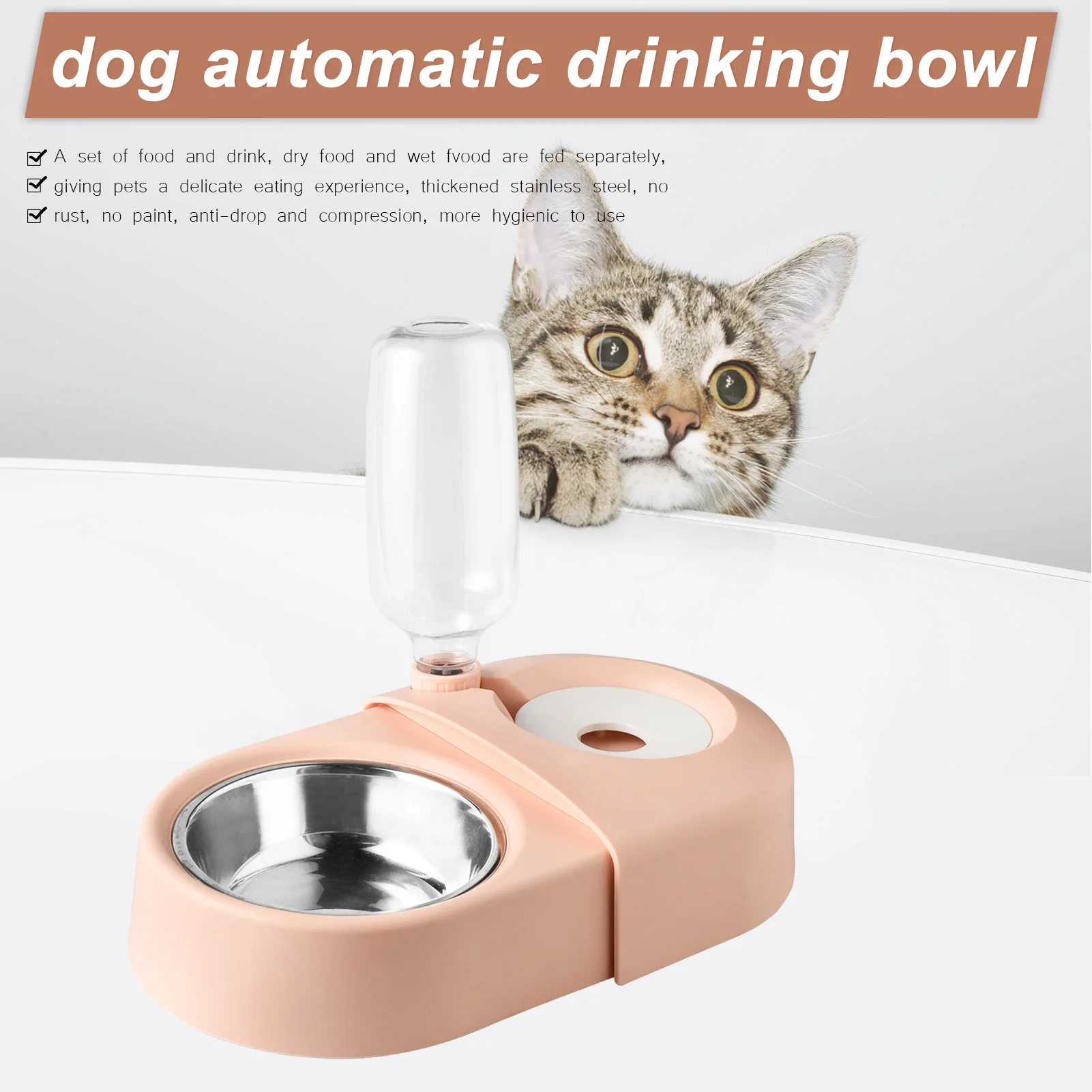 Автоматическая миска для собак и домашних животных 2 в 1, чаша для кормления и питья, набор интерактивных чашек для кормления и питья домашни...
Автоматическая миска для собак и домашних животных 2 в 1, чаша для кормления и питья, набор интерактивных чашек для кормления и питья домашни...