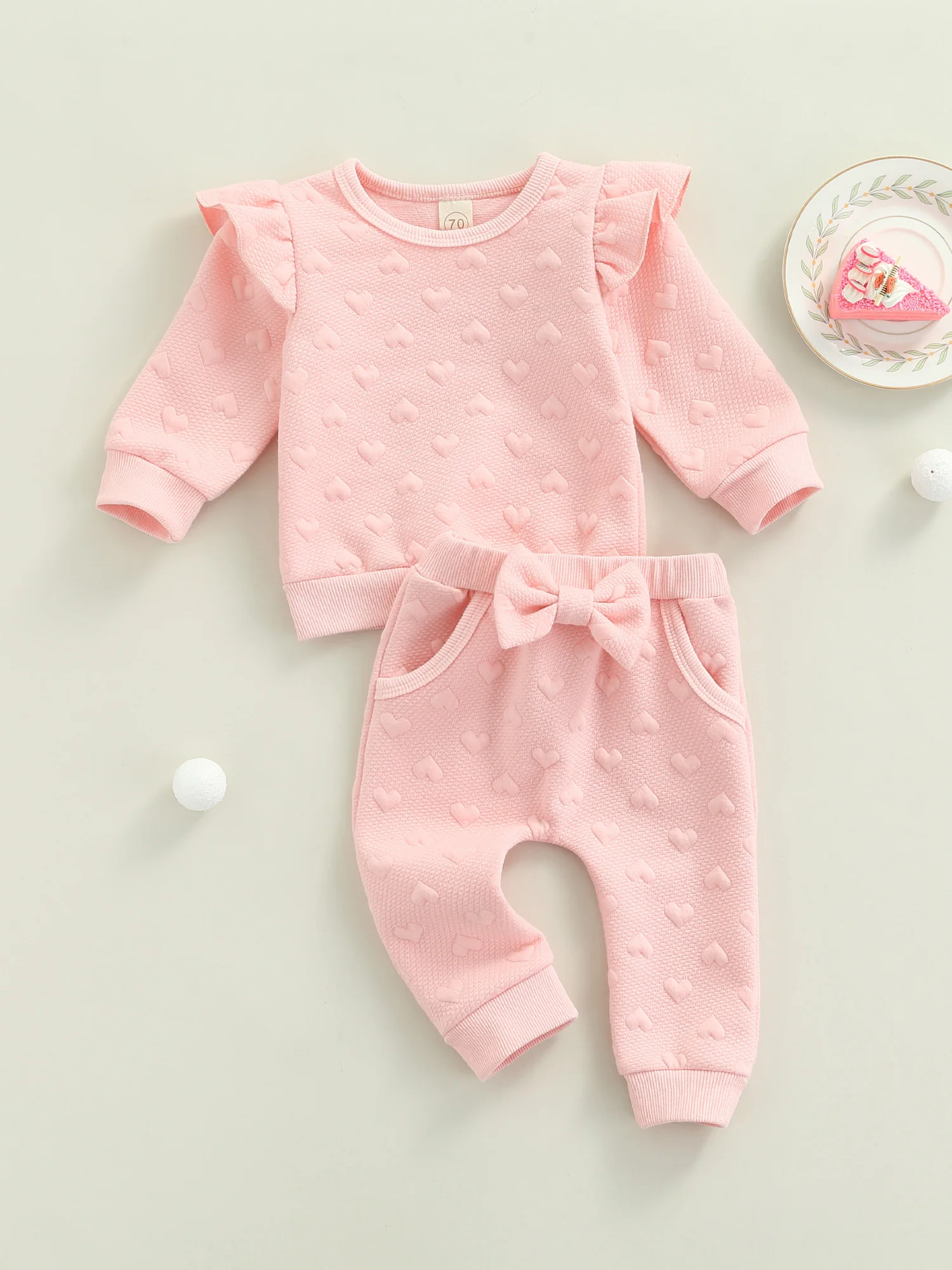 3-Piece Baby Girl Outfit Set Floral Print Ruffle Sleeve Top Bowknot Shorts Headband Pink 0-24 Months
3-Piece Baby Girl Outfit Set Floral Print Ruffle Sleeve Top Bowknot Shorts Headband Pink 0-24 Months