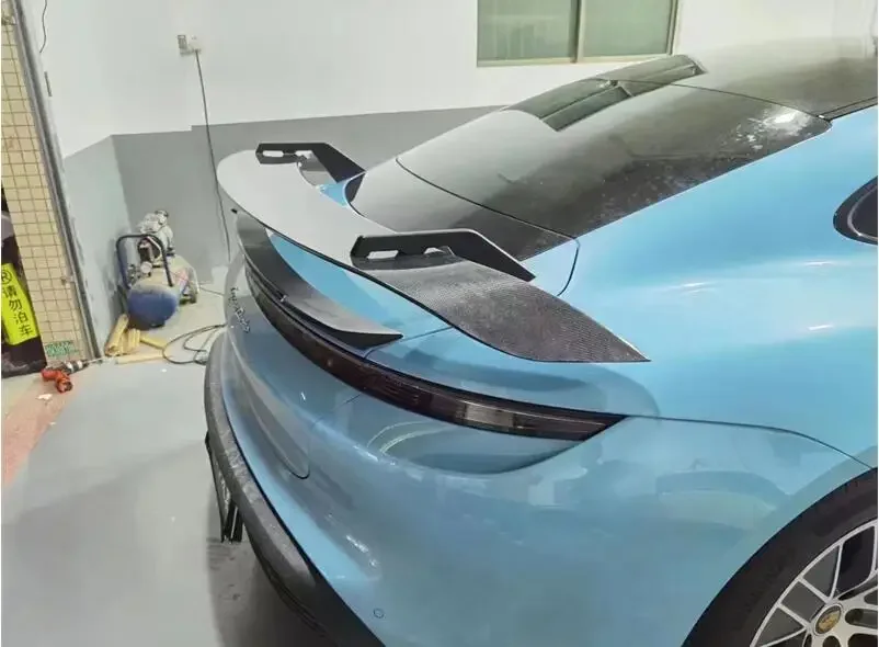 Для Porsche Taycan 2019 2020 2021 2022 2023 в стиле фонарь виде хвоста из углеродного волокна GT