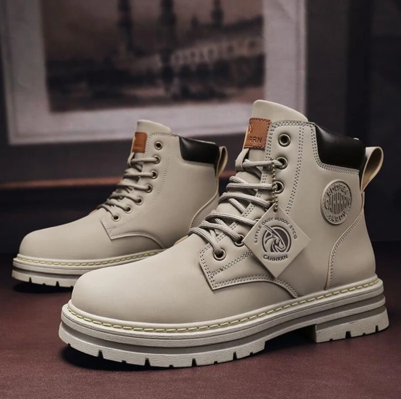 New High Top Boots Men Leather Shoes Fashion Motorcycle Ankle Military Boots For Men Winter Boots Man Shoes Lace-Up Botas Hombre 
New High Top Boots Men Leather Shoes Fashion Motorcycle Ankle Military Boots For Men Winter Boots Man Shoes Lace-Up Botas Hombre