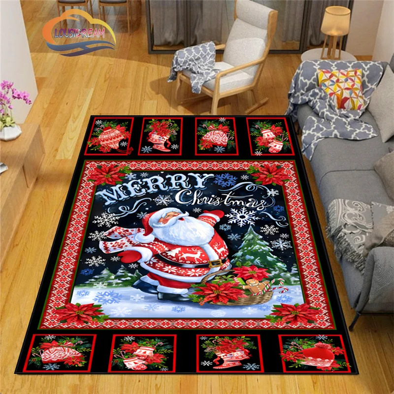 3D Printed Christmas Floor Mats Carpet Christmas Santa Fashion Bedroom Mat Living Room Office Children Room Home Decor
3D Printed Christmas Floor Mats Carpet Christmas Santa Fashion Bedroom Mat Living Room Office Children Room Home Decor