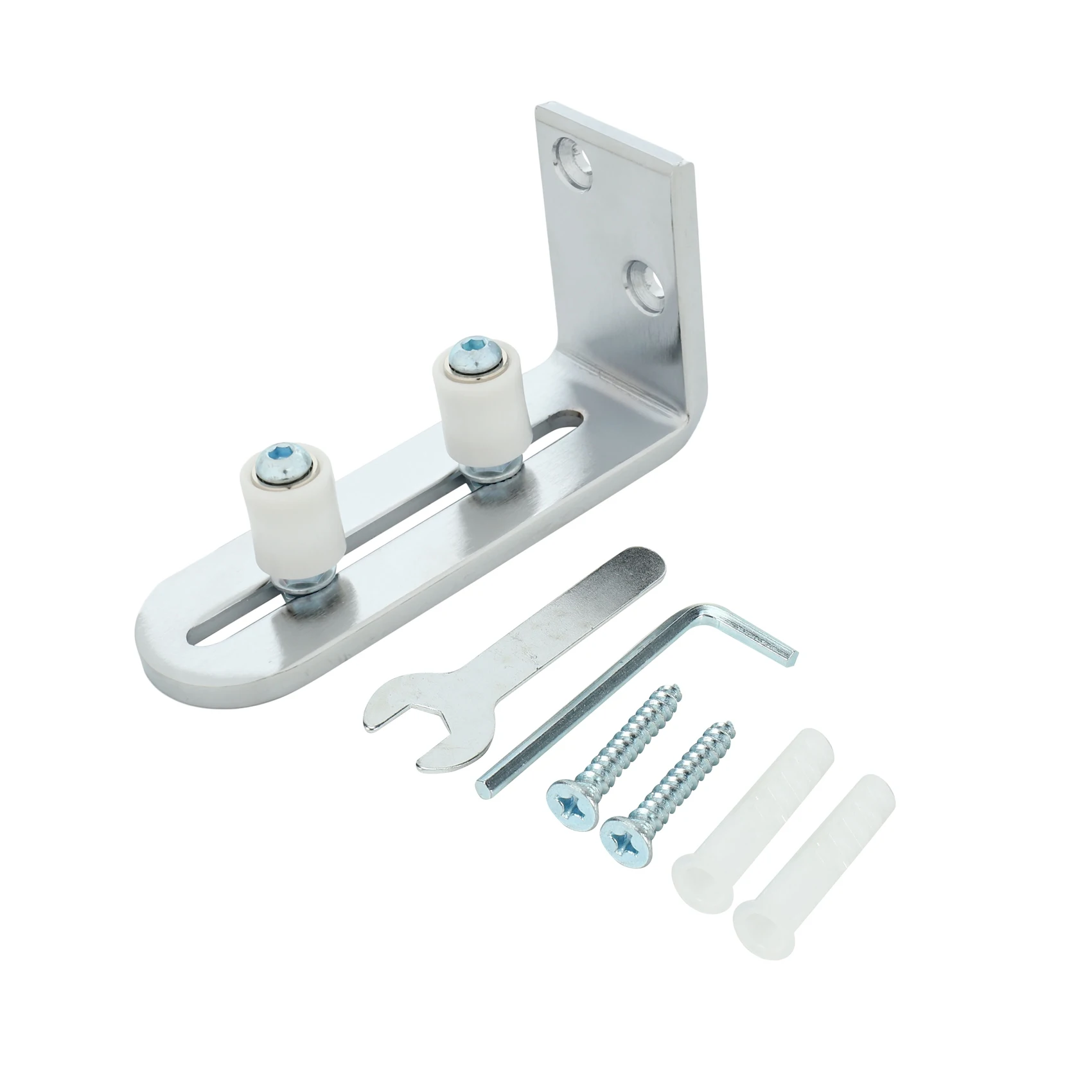 Floor Guide for Bottom Of Sliding Barn Doors Adjustable Wall Mount Stay Roller Guide Ball Bearings
Floor Guide for Bottom Of Sliding Barn Doors Adjustable Wall Mount Stay Roller Guide Ball Bearings
