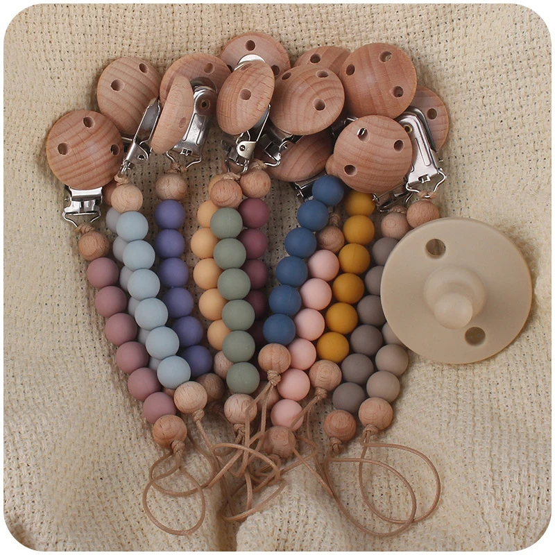 Beech Wood Chew Bead Pacifier Clips Dummy Chain Holder For Child Cute Soother Chains Nipple Holder Kids Teething Toy Kids Chew
Beech Wood Chew Bead Pacifier Clips Dummy Chain Holder For Child Cute Soother Chains Nipple Holder Kids Teething Toy Kids Chew