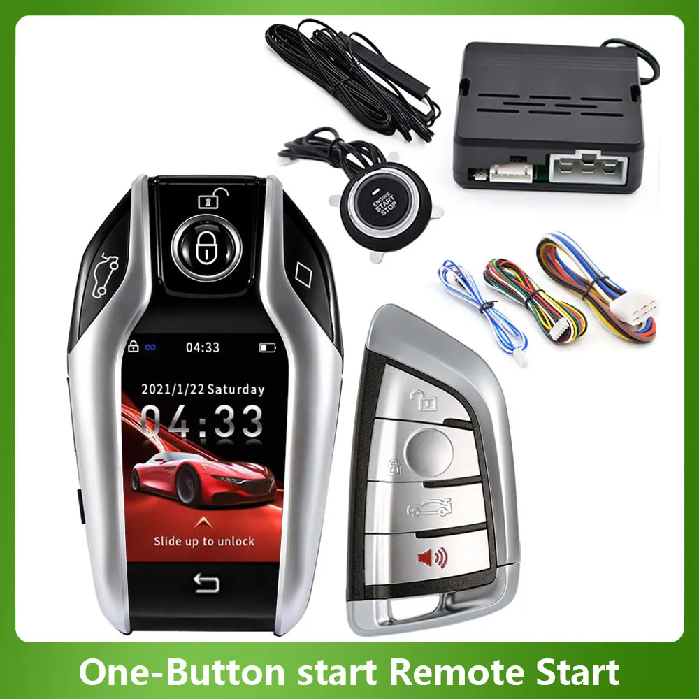 Universal LCD Screen Smart Remote Key Car Start Stop Engine Alarm System PKE Keyless Entry Ignition Device Remote Open Tru
Universal LCD Screen Smart Remote Key Car Start Stop Engine Alarm System PKE Keyless Entry Ignition Device Remote Open Tru