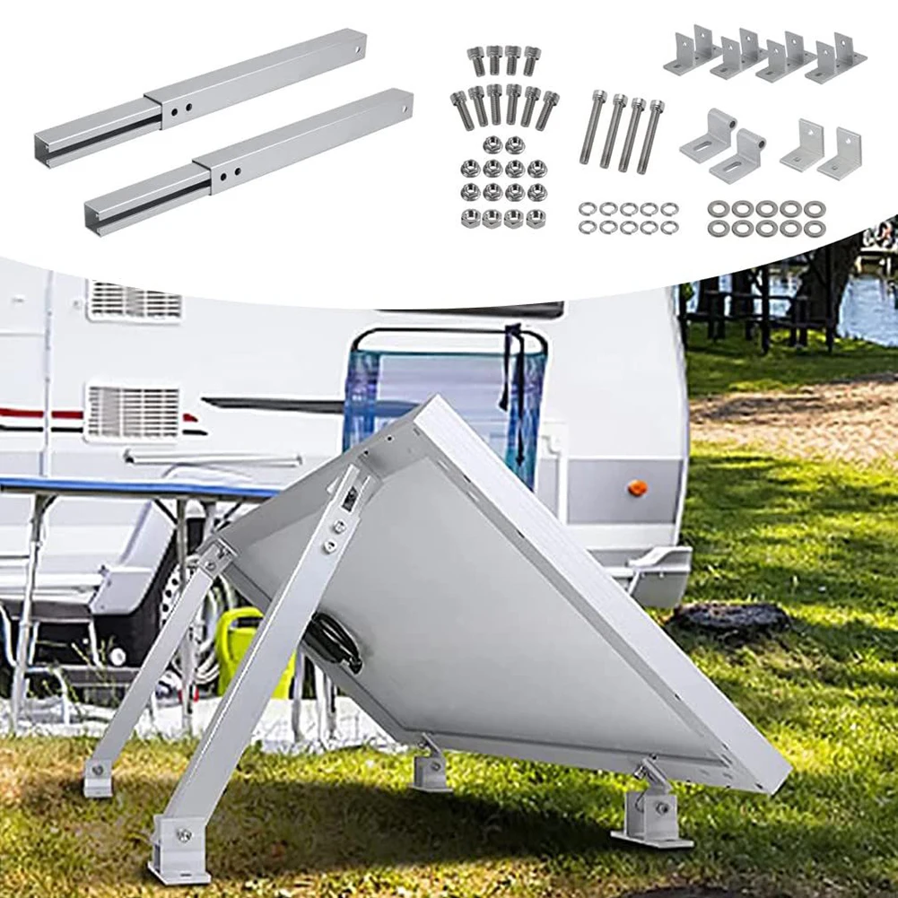 1 Set Aluminum Alloy Supports Solar Silver+black Panel Roof Bracket Mounting Stand 15-30° Adjustable Pv Fixings Accessories
1 Set Aluminum Alloy Supports Solar Silver+black Panel Roof Bracket Mounting Stand 15-30° Adjustable Pv Fixings Accessories
