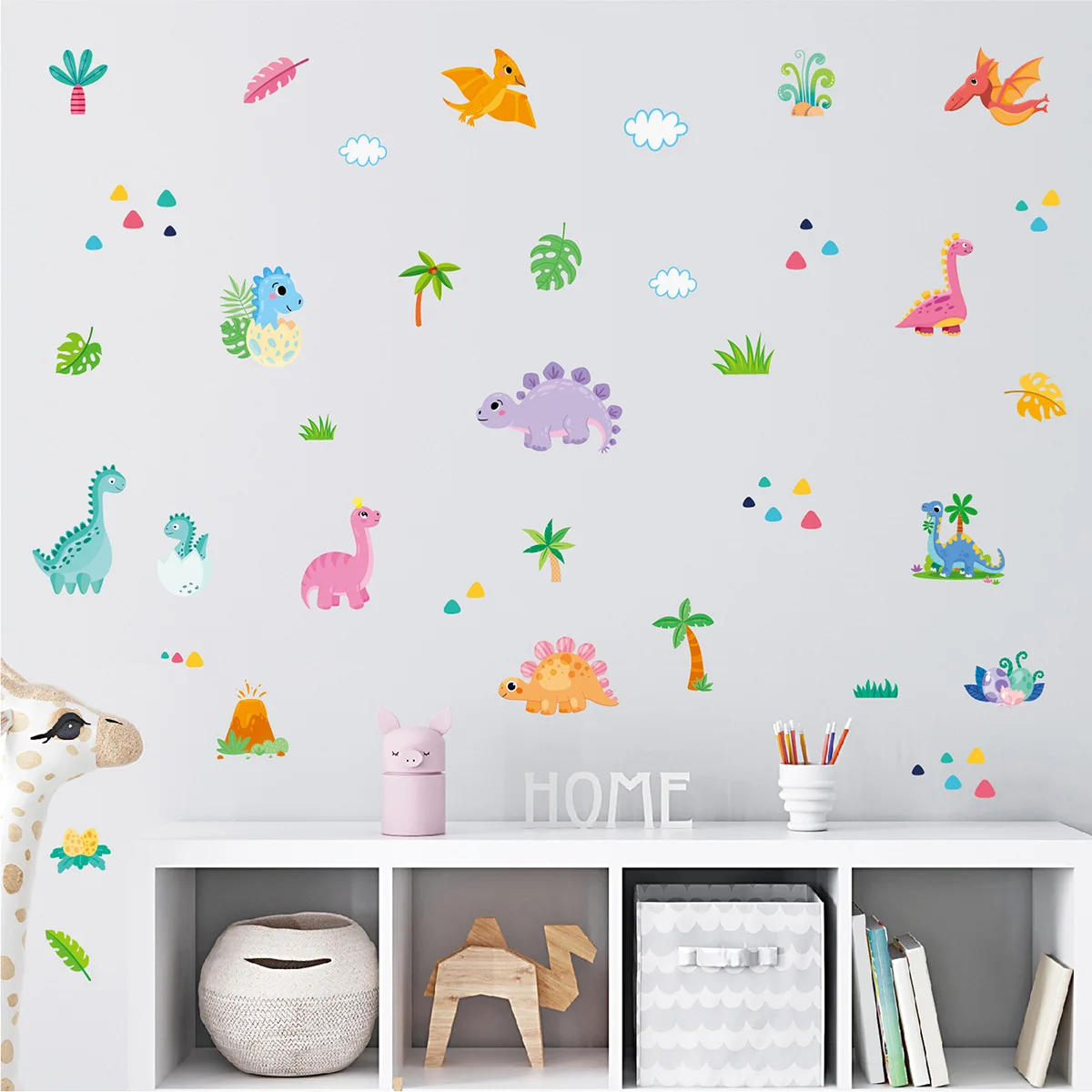 Cartoon Dinosaur Wall Stickers Self-adhesive Painting Children's Room Wall Graffiti Decorative Stickers Wall Stickers
Cartoon Dinosaur Wall Stickers Self-adhesive Painting Children's Room Wall Graffiti Decorative Stickers Wall Stickers