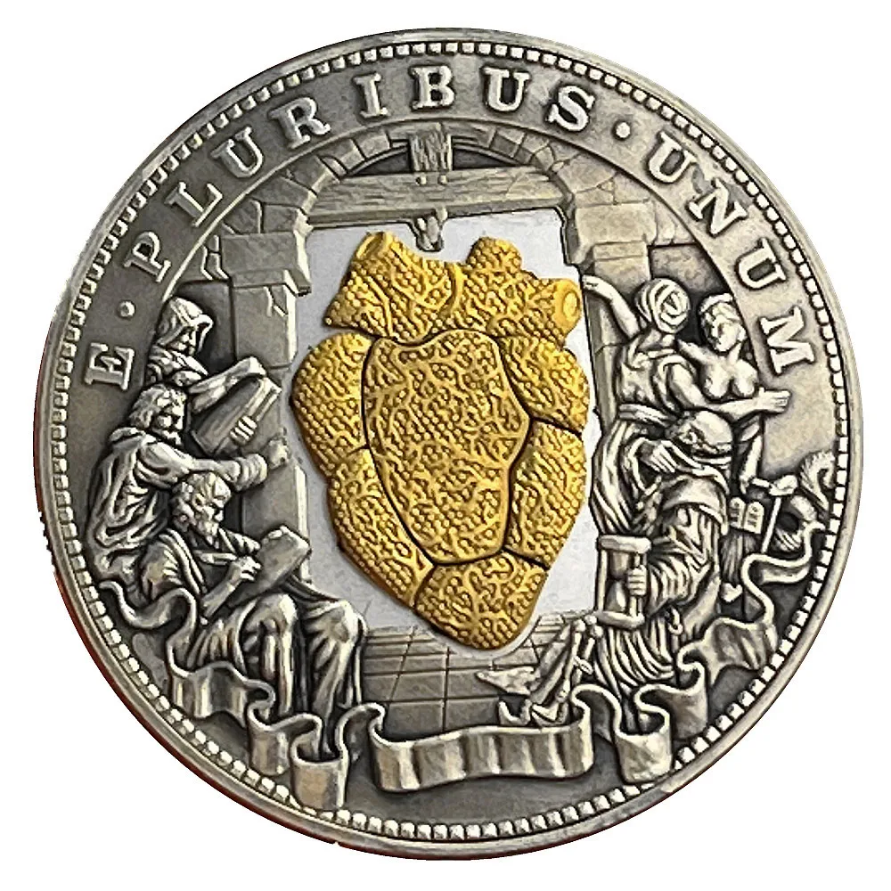 Коллекционная монета "Будь золотое сердце", никель, 1900-1919
Коллекционная монета "Будь золотое сердце", никель, 1900-1919