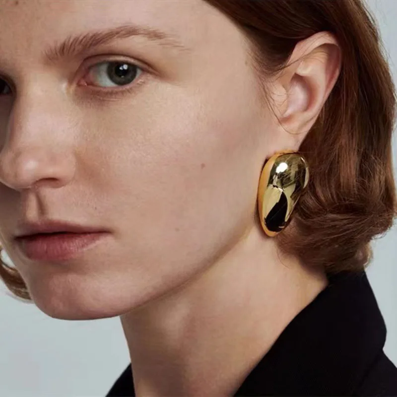 Exaggerated Punk Hip Hop Big Drop Water Shape Statement Earrings For Women Metal Gold Silver Color Pierced Pair Stud Ear Jewelry
Exaggerated Punk Hip Hop Big Drop Water Shape Statement Earrings For Women Metal Gold Silver Color Pierced Pair Stud Ear Jewelry