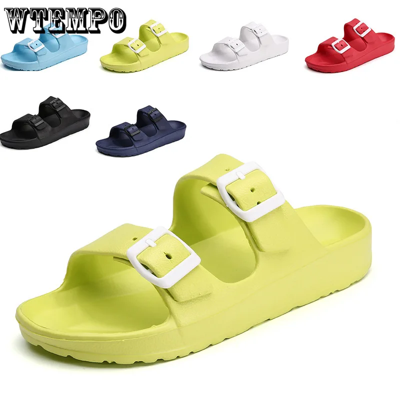 WTEMPO Summer Thick Platform EVA Slippers Women Cloud Sandals Flip Flops Beach Flat Pink Red Black White Slides Outdoor Shoes
WTEMPO Summer Thick Platform EVA Slippers Women Cloud Sandals Flip Flops Beach Flat Pink Red Black White Slides Outdoor Shoes