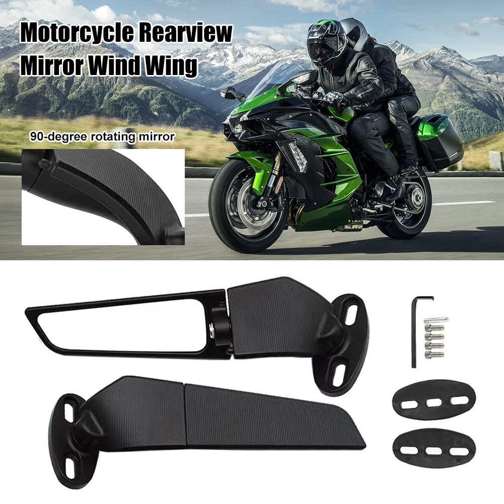 Modified Motorcycle Mirrors Wind Wing Adjustable Rotating Rearview Mirror Side For Kawasaki,Yamaha, Honda, BMW, Ducati
Modified Motorcycle Mirrors Wind Wing Adjustable Rotating Rearview Mirror Side For Kawasaki,Yamaha, Honda, BMW, Ducati