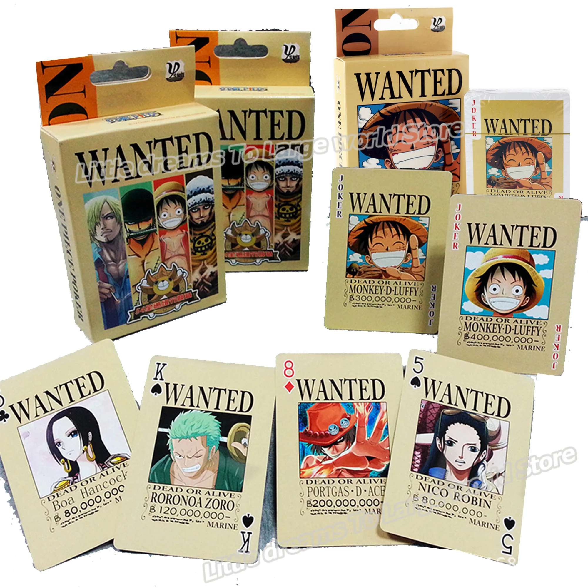 Японские Аниме One Piece Paper игральные покерные карты Луффи Чоппер техасский холдем